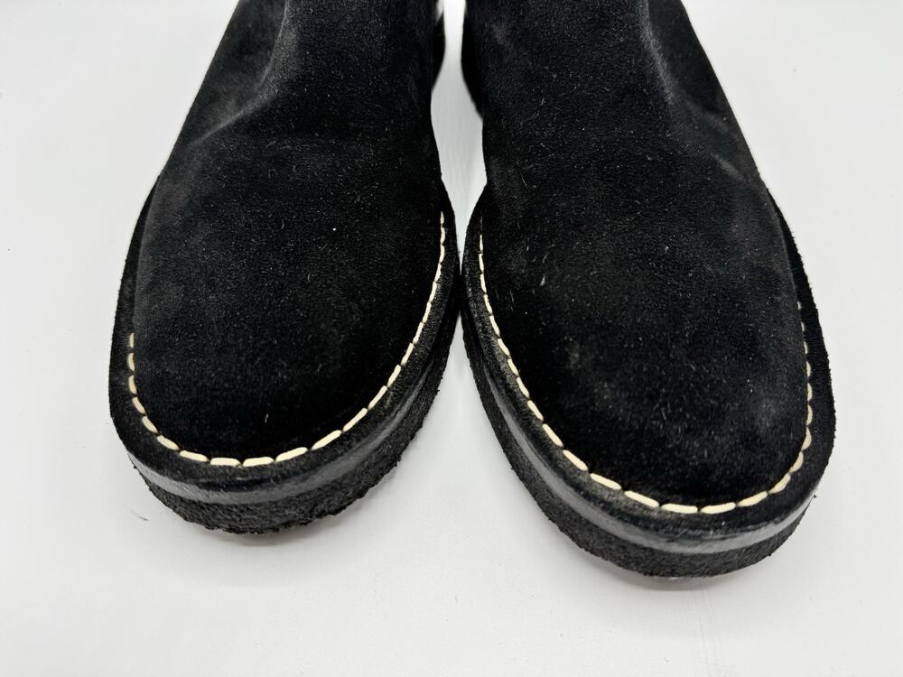 Ann Demeulemeester Vintage 90’s Black Suede Mules. Gum Sole